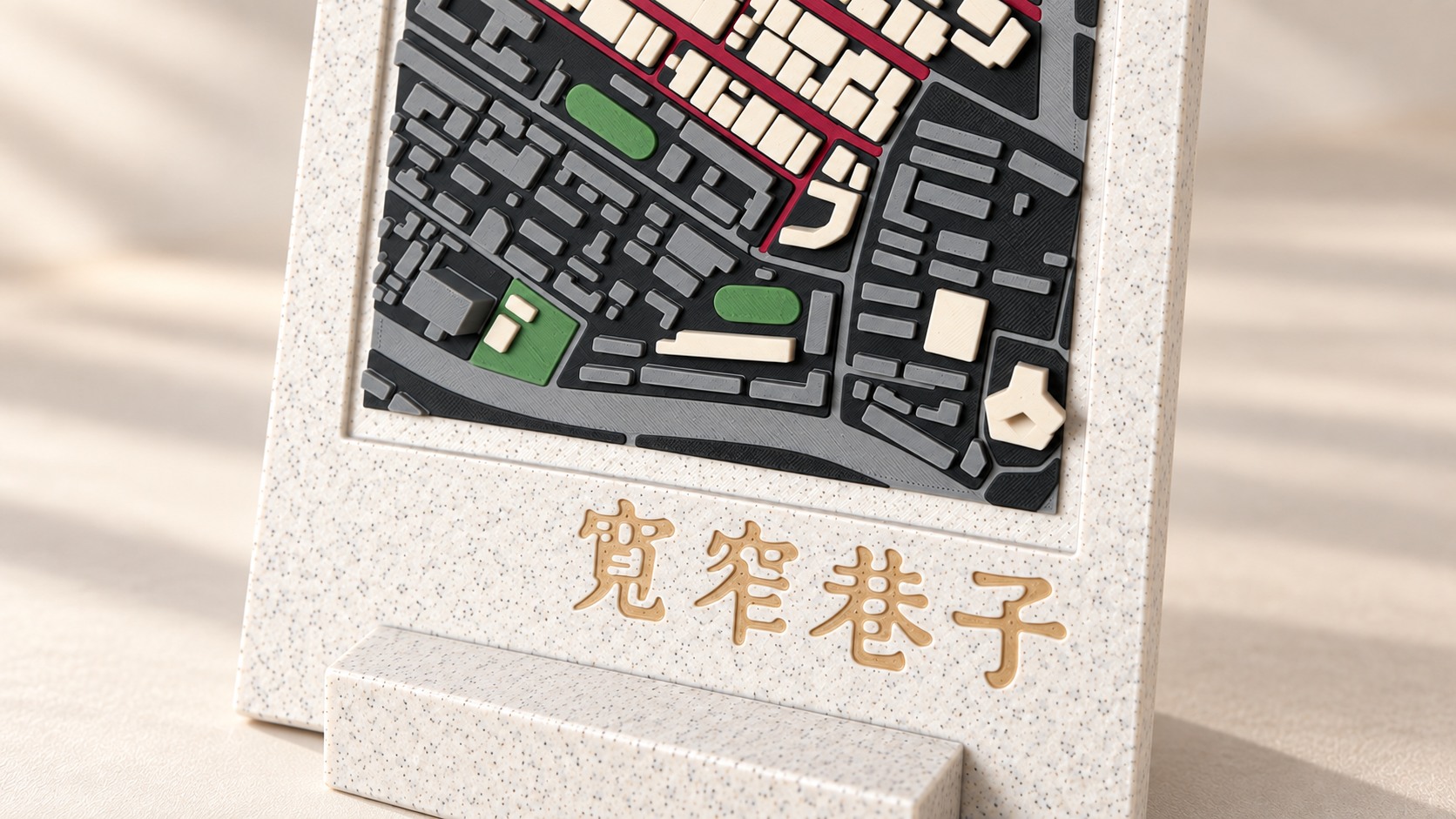 宽窄巷子 · 边框与字样细节