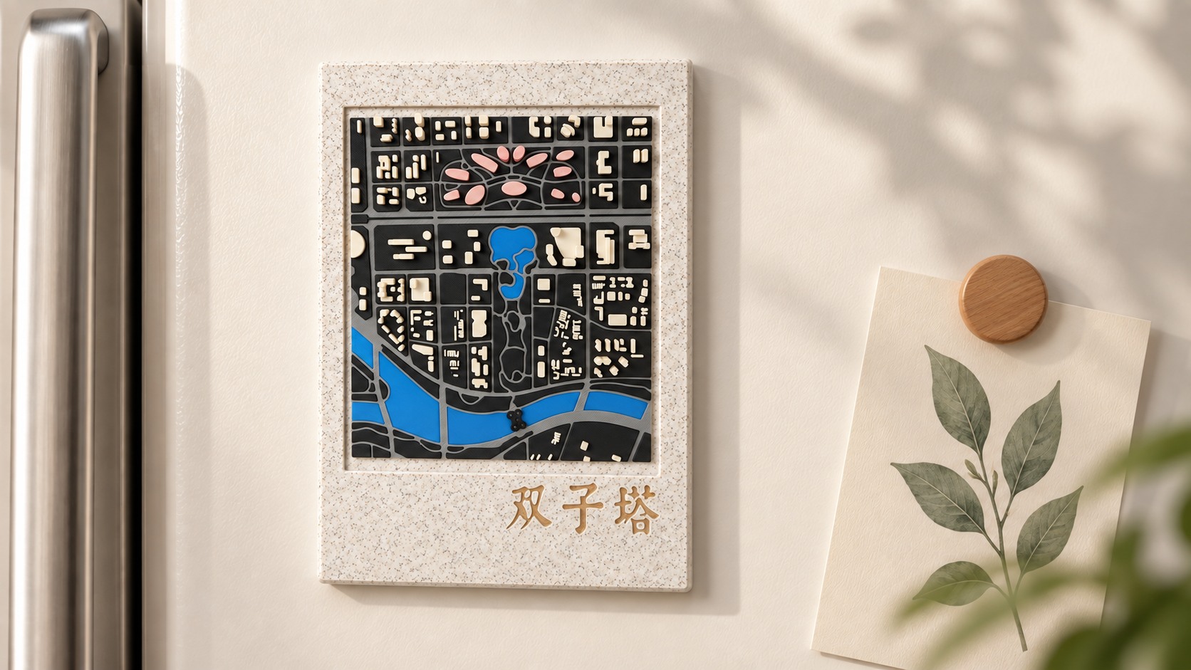 双子塔 · 冰箱贴场景