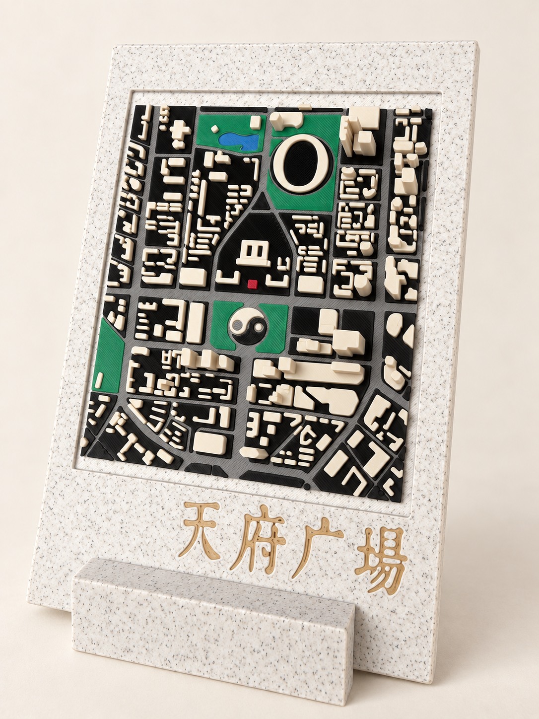 天府广场 · 带支架展示