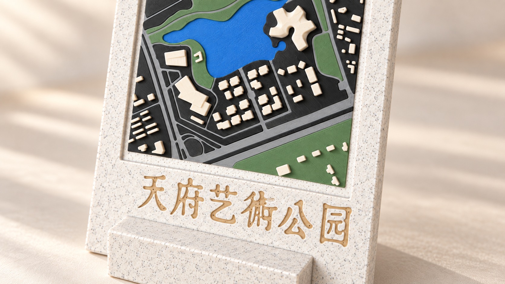 天府艺术公园 · 边框与字样细节