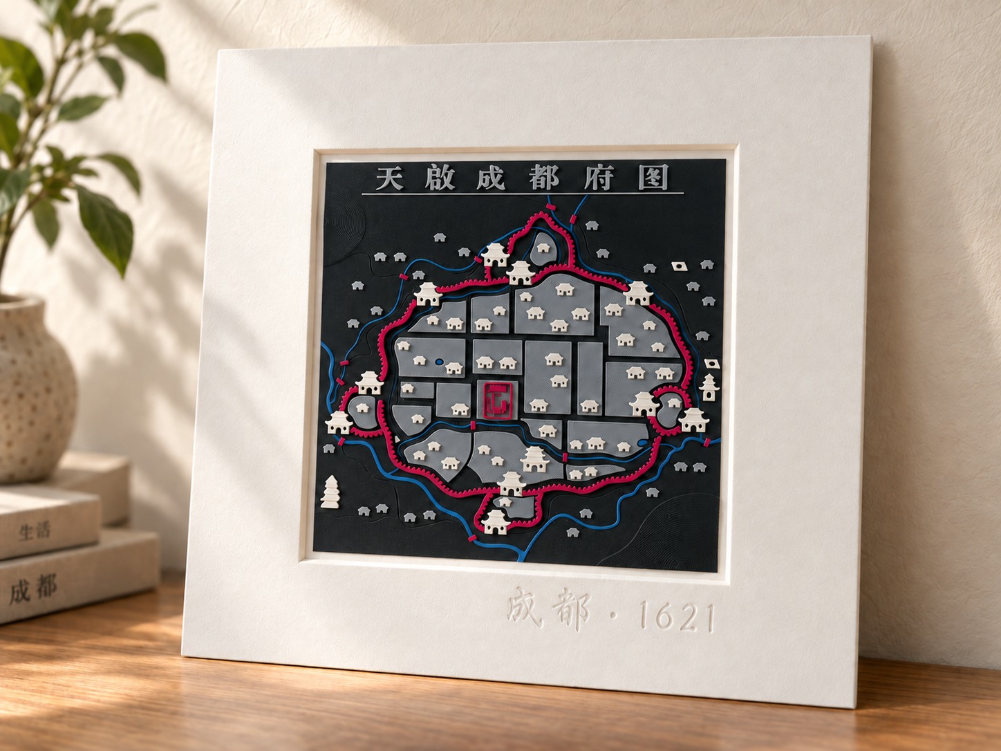 明代成都 · 无木框装饰画全景